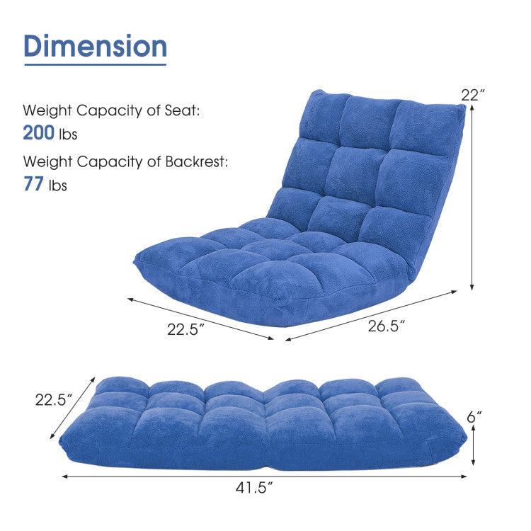 Chill in Style — 14 Position Floor Chair for the Ulltimate Kickback!