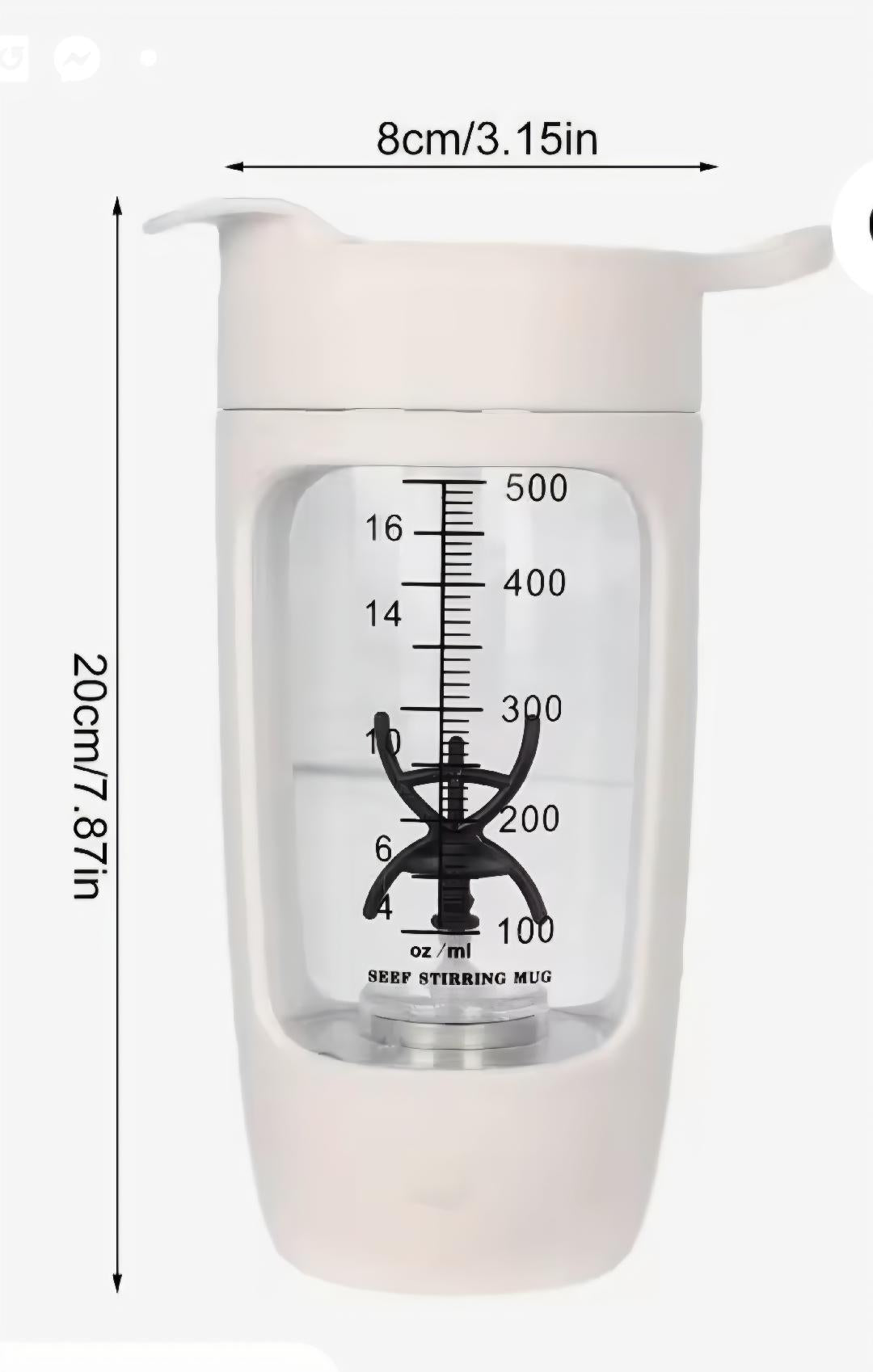 USB Rechargeable Protein Shaker Bottle - Powerful, Portable & Self-Mixing!