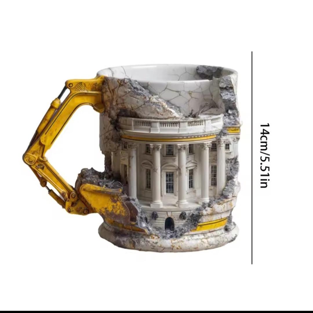 The Saddest Mug Ever — The “Someone Lied” Demolition Coffee Cup | Construction Novelty Gift