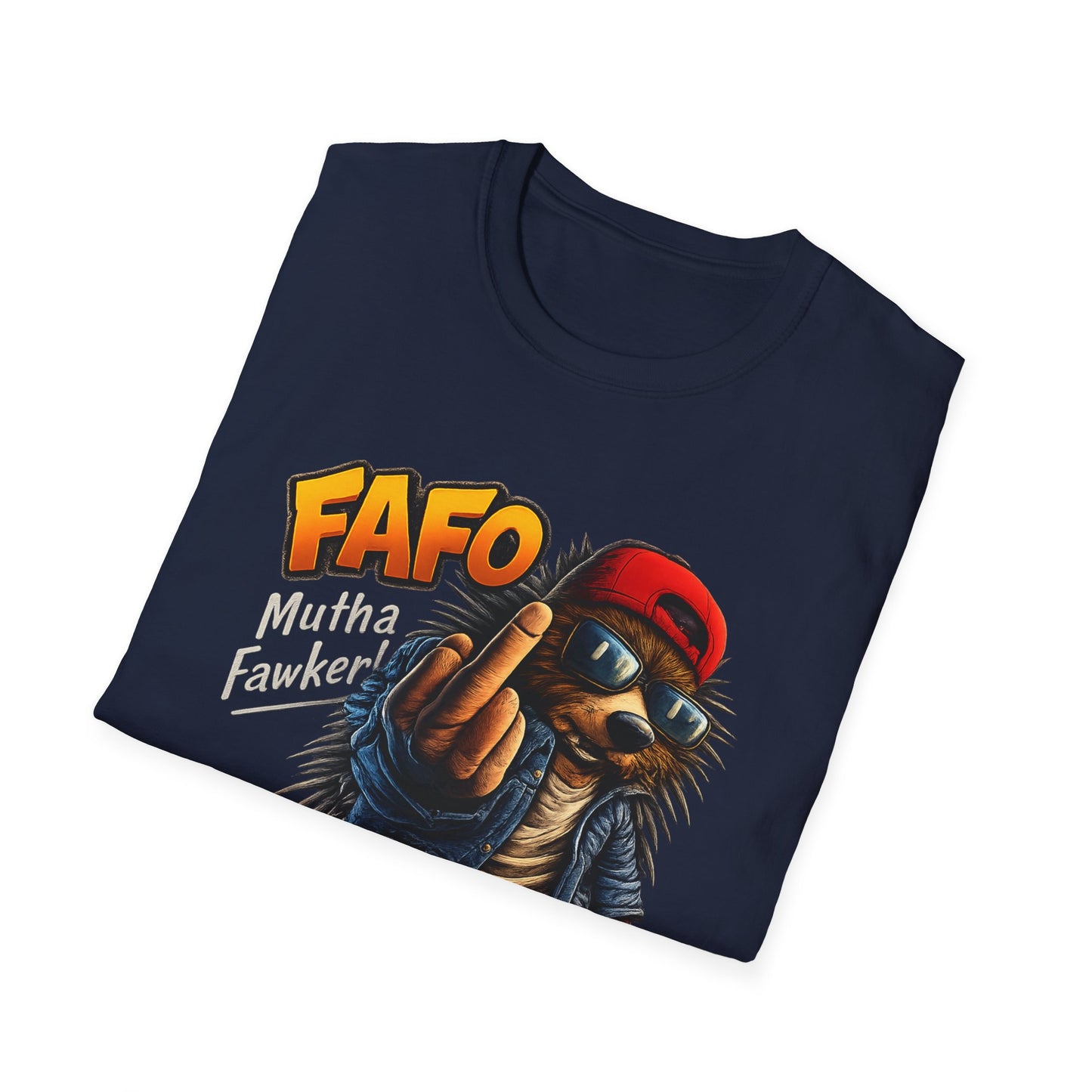 FAFO Mutha Fawker Hedgehog T-Shirt — Edgy Streetwear Graphic Tee