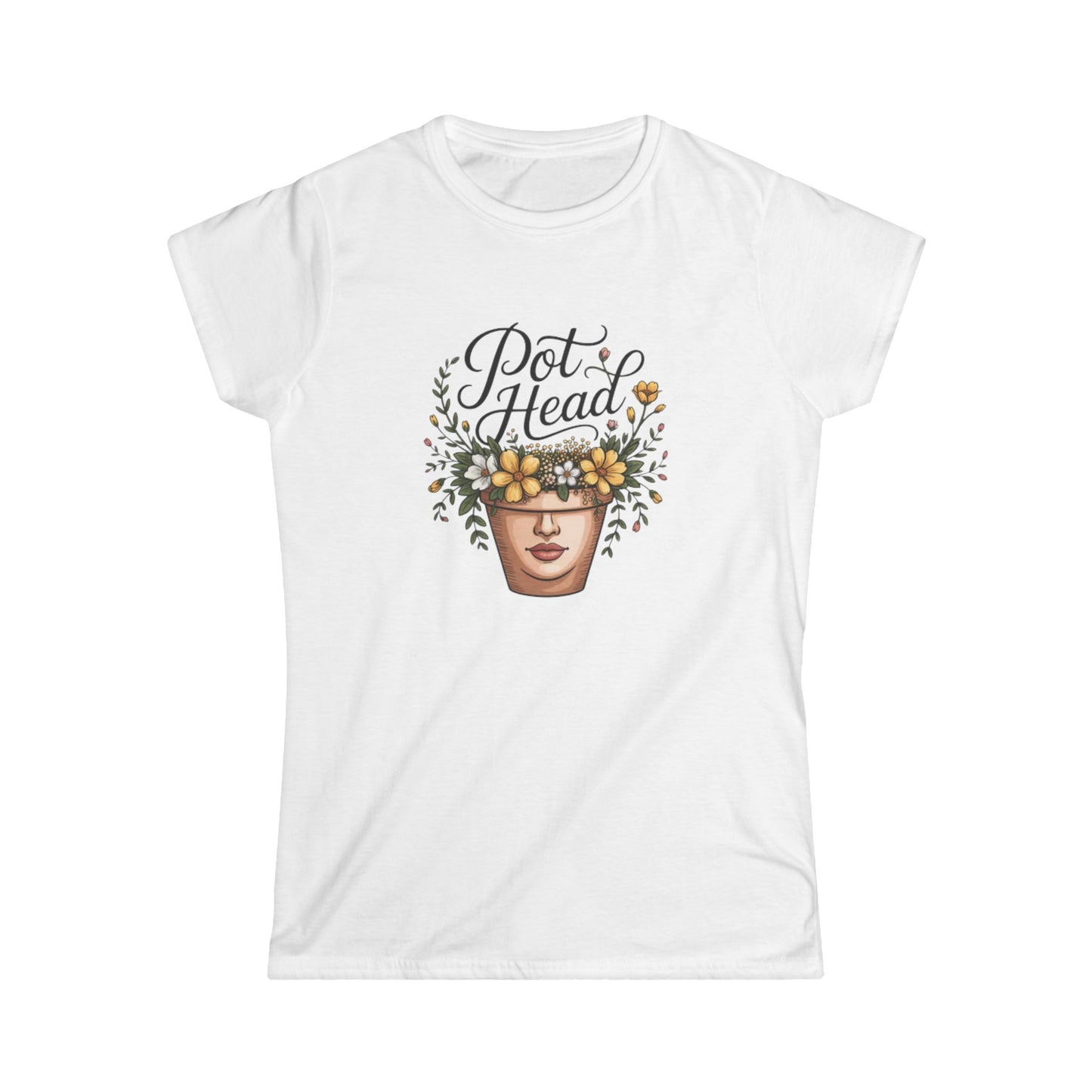 Funny "Pot Head" T-Shirt | Cute Plant Mom & Gardener Gift