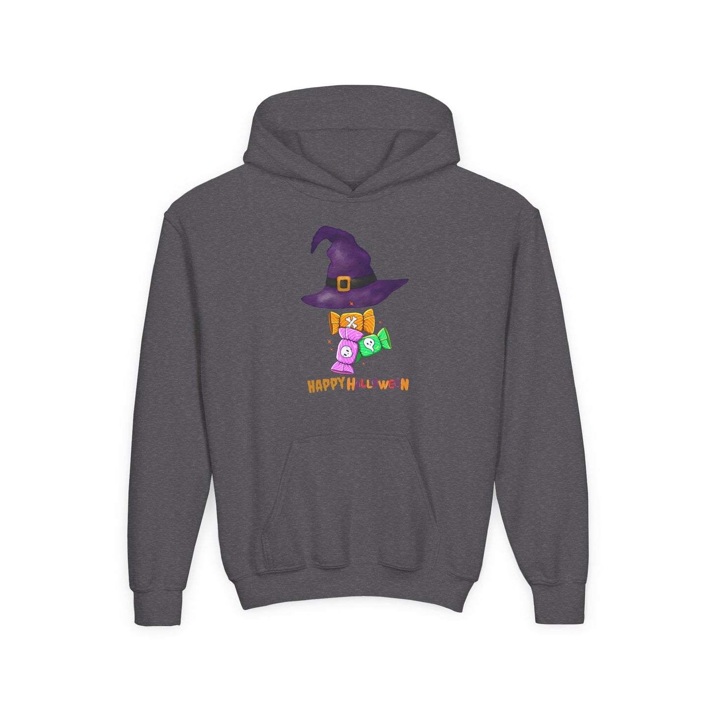 Happy Halloween" Witchy Candy Kids Hoodie | Spooky & Cute