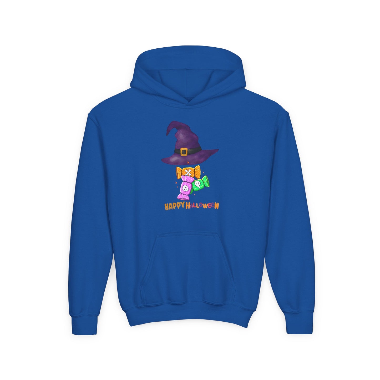 Happy Halloween" Witchy Candy Kids Hoodie | Spooky & Cute