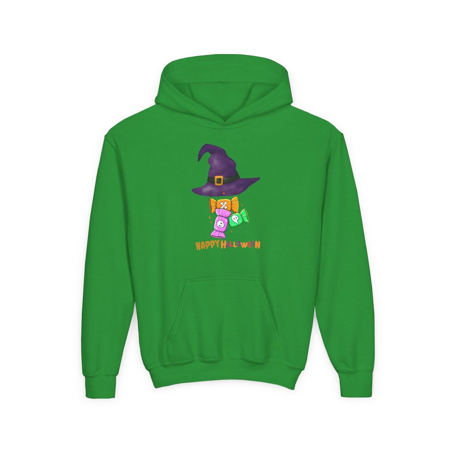 Happy Halloween" Witchy Candy Kids Hoodie | Spooky & Cute