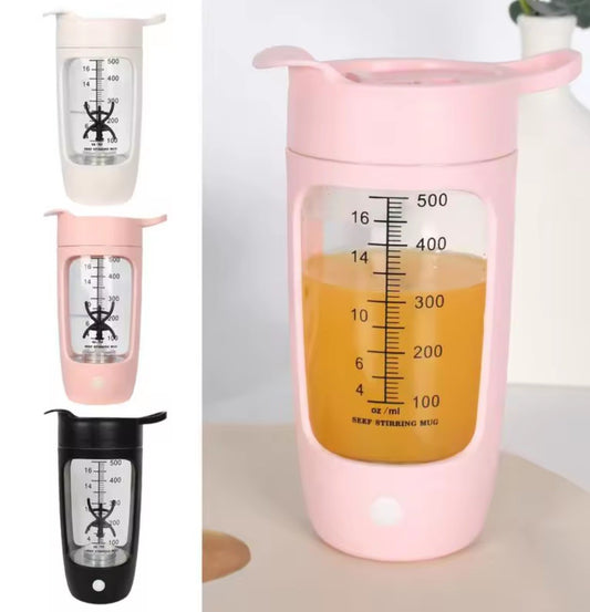 USB Rechargeable Protein Shaker Bottle - Powerful, Portable & Self-Mixing!