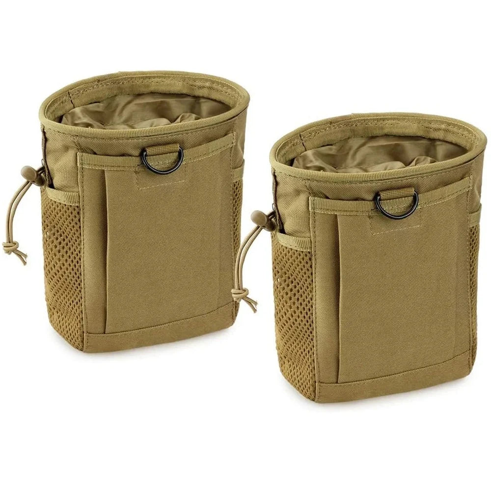 Tactical Molle Dump Pouch - Adjustable Hunting Magazine Recovery & Ammo Bag Fanny Pack