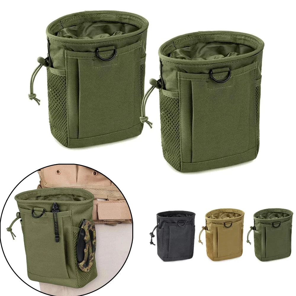 Tactical Molle Dump Pouch - Adjustable Hunting Magazine Recovery & Ammo Bag Fanny Pack