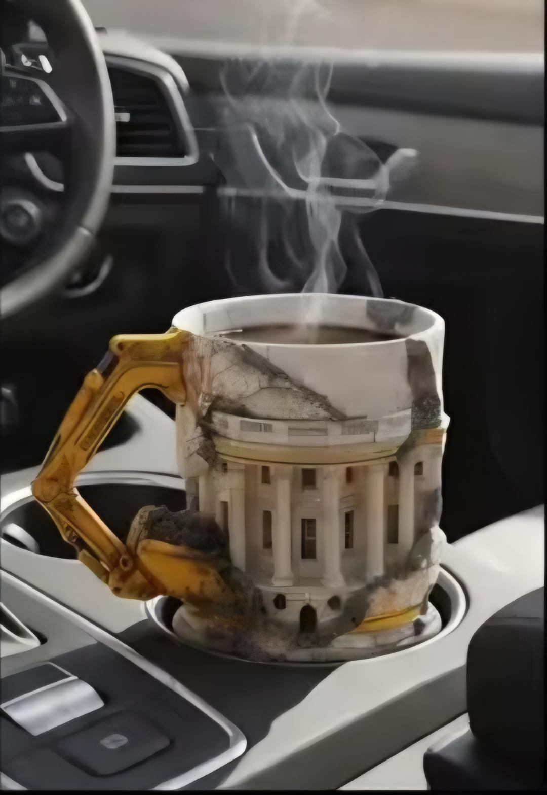 The Saddest Mug Ever — The “Someone Lied” Demolition Coffee Cup | Construction Novelty Gift